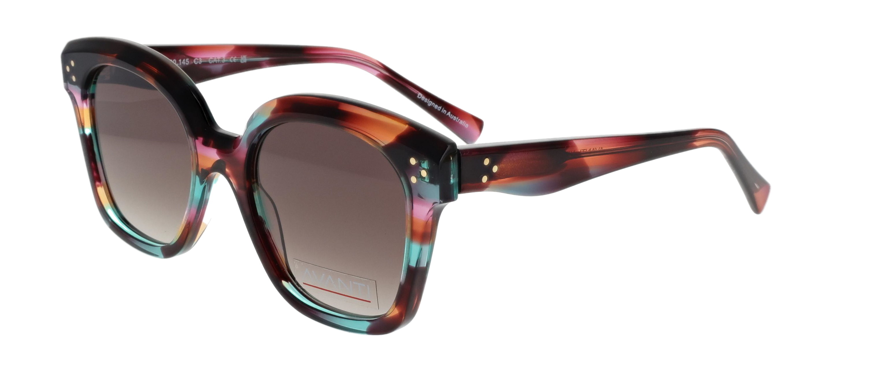 Vivonne 52/20 C3 Purple/Aqua/Orange Mottle