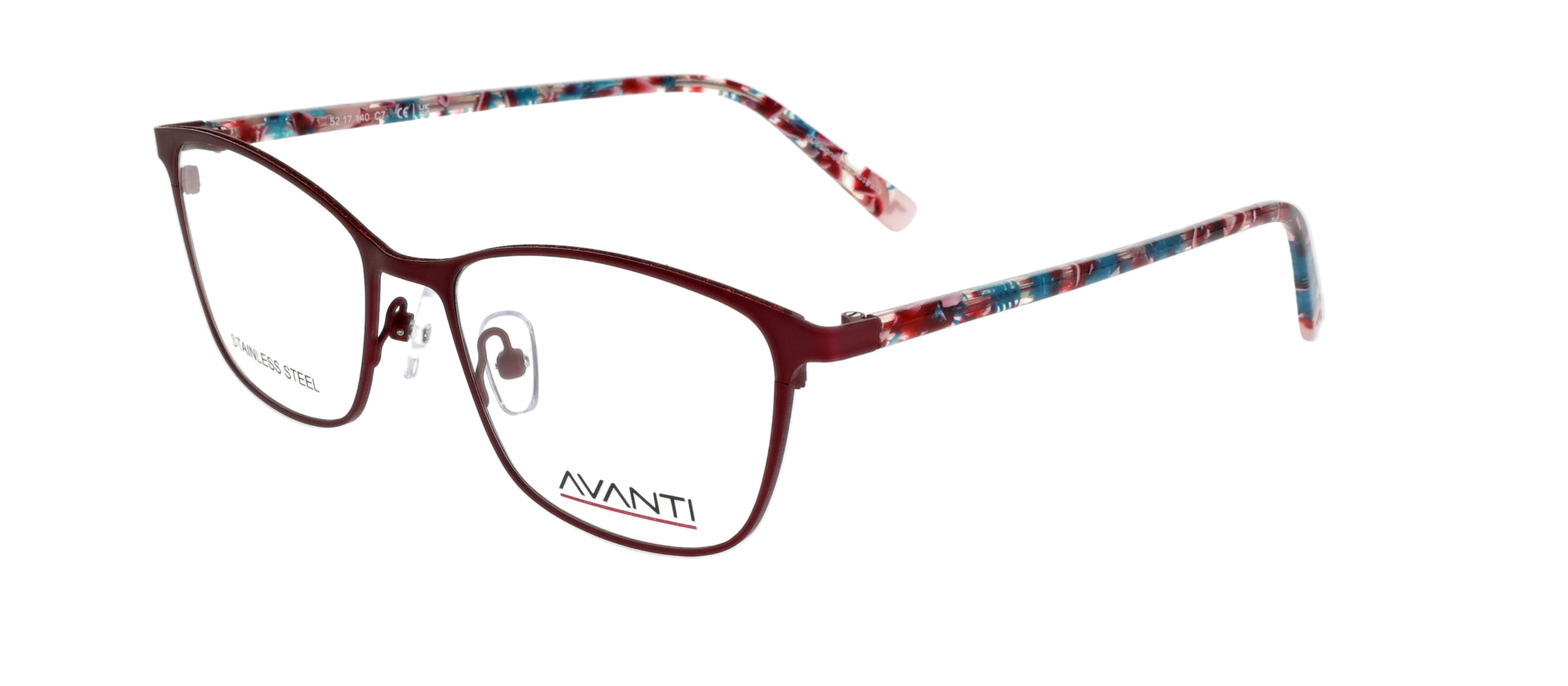 Tatum 52/17 C7 Sm Burgundy / Red Pearl