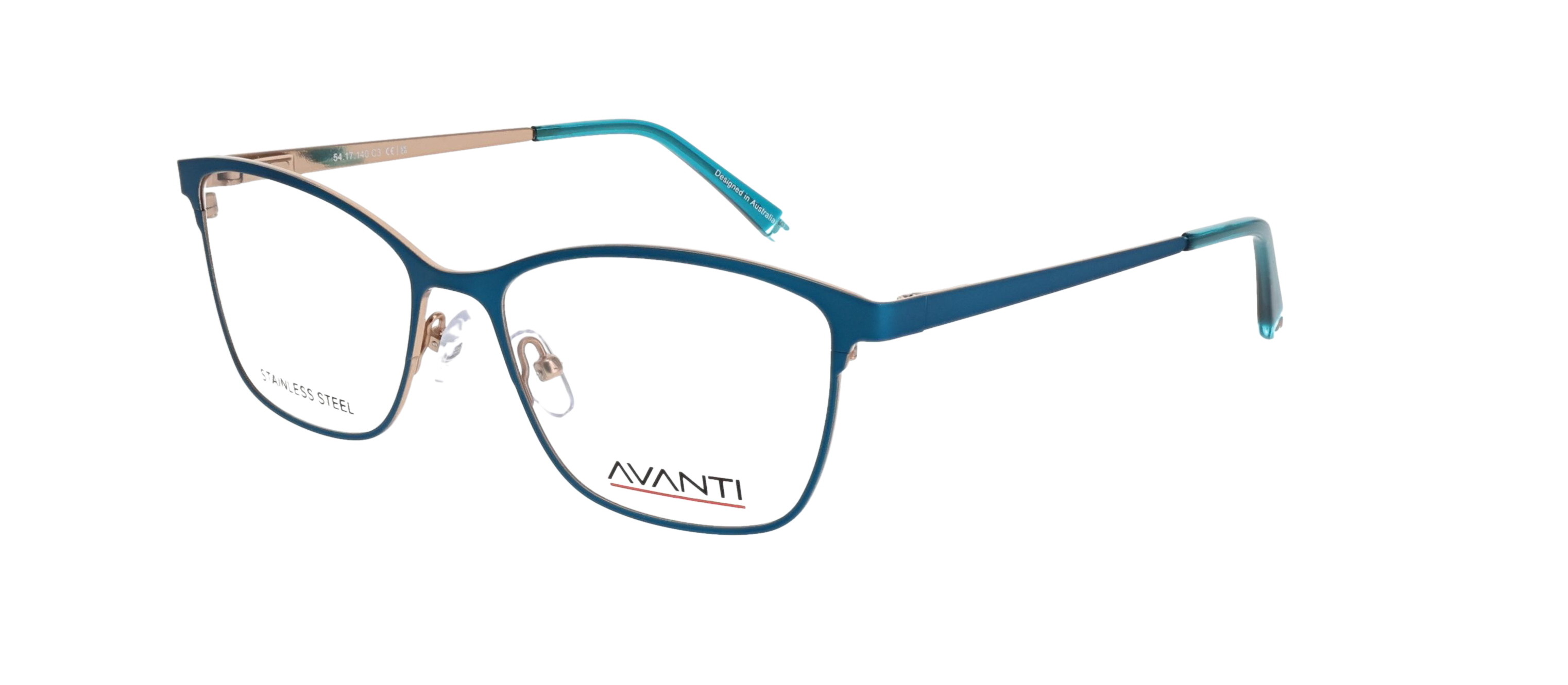 Emerald 54/17 C3 Blue / Rose Gold